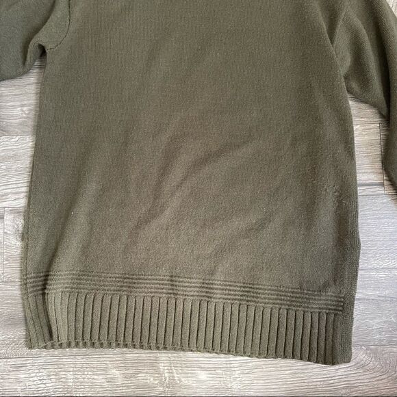 Revolve ANTHROPOLOGIE Margarita tunic Sweater in Green Khaki - Picture 10 of 15